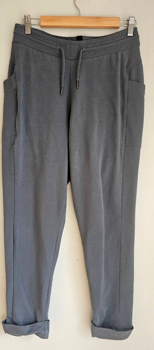 Patagonia Joggers Organic Cotton Roaming Joggers, Light blue grey, Womens Sz S